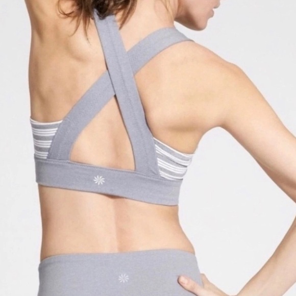 Athleta Deep Breath High Neck Sports Bra small - Picture 2 of 7